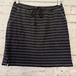 Sundry evereve drawstring knit skirt striped